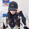 Winter Baseball Hat Winter Ladies Lamb Feather Thickened Warm Cap Women's Foreign Style Fashion Women's Black Versatile