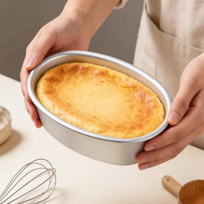 1 ks Oválná dortová forma Forma na sýr Hliníková slitina Nepřilnavá forma na pečení pro mini cheesecake flan tart pudink Pečicí potřeby