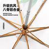 2025 popular three-fold 8-bone color glue digital weather and rain dual-purpose retro literary parasol plus