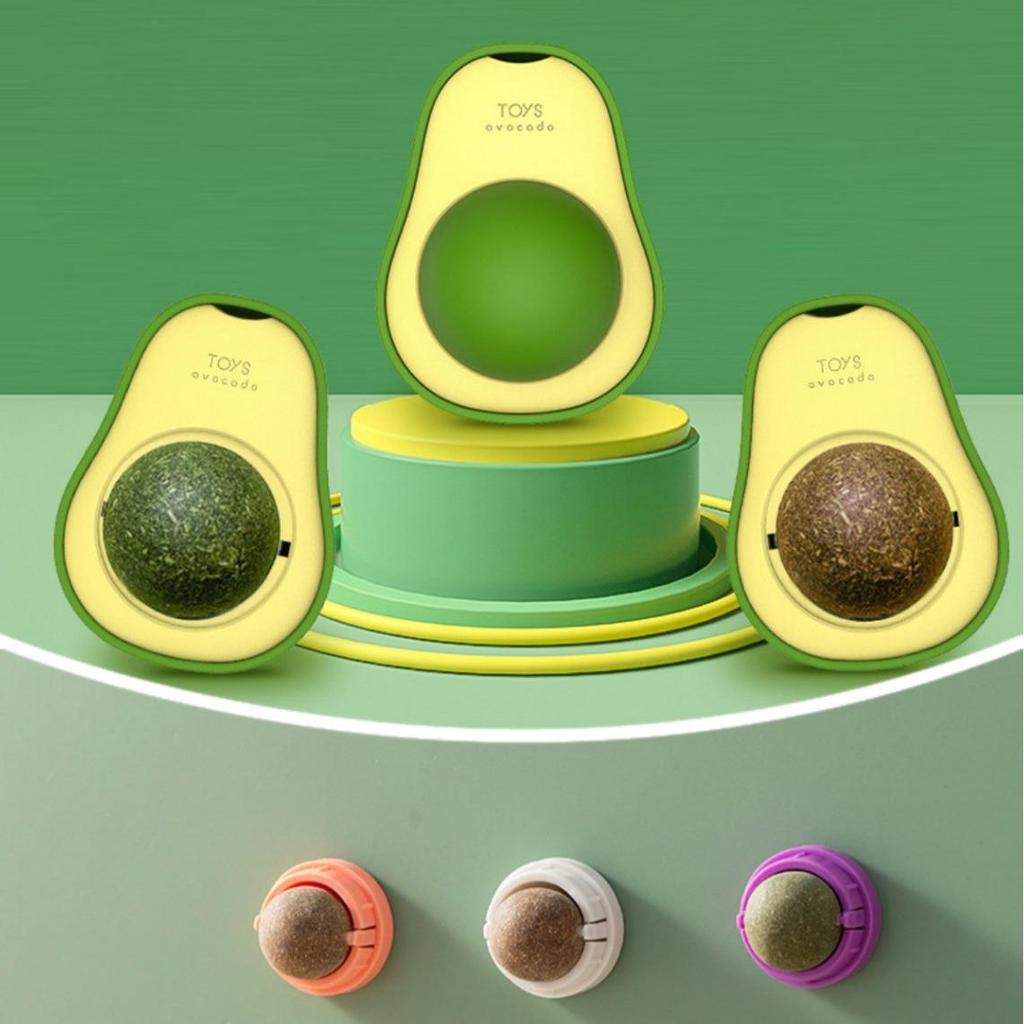 Catnip Teething Ball: Bite-Resistant, Self-Play Toy for Kittens - Cleans Teeth, Relieves Boredom, and Lickable.