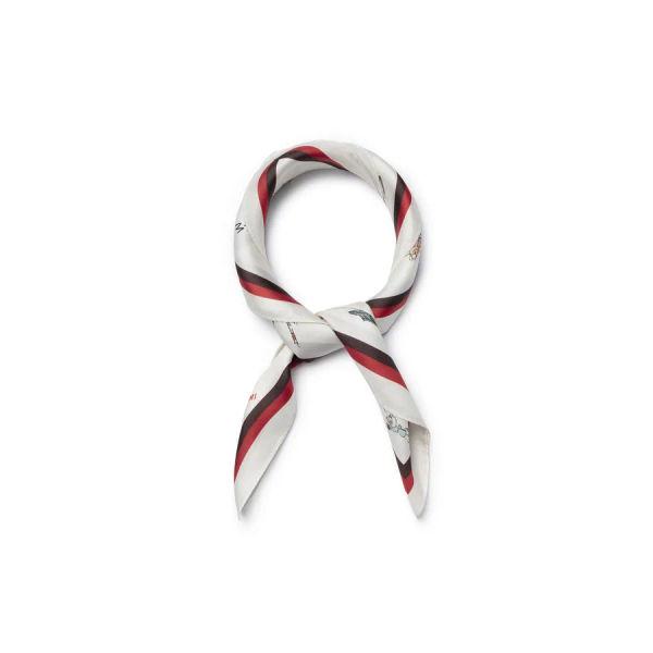 [wooyoungmi] Ivory Traditional Graphic Silk Scarf W263AC01669I
