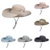 Outdoor Sun Hat Men Women Large Brim Fisherman Cap With Uv Protection For Beach Fishing