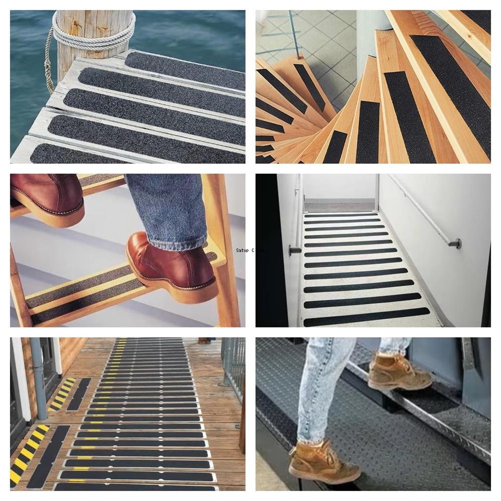 White-Red Twill Anti Slip Traction Tape 2.5cm/5cm*5m Non-Slip Grip Decal Non Skid Tread Safety Strip For Stair Step Scooter Deck
