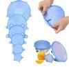 6Pcs Silicone Stretch Lids, Food Bowl Covers, Reusable Food Saving Covers, Retractable Multifunctional Fresh-keeping Lid