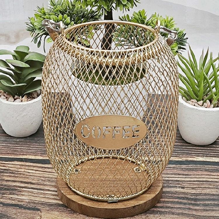 Fashionable Coffee Accessory Storage Basket With Protective Opening Portable for Maintaining Cleanliness and Order