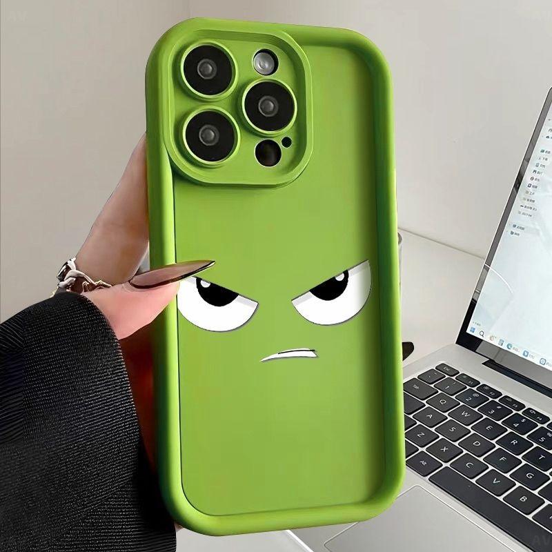 Milk Fierce Expression iPhone17Promax Mobile Phone Case Ladder Is Suitable for Apple 16promax All-inclusive Tianyan 15 Sets.