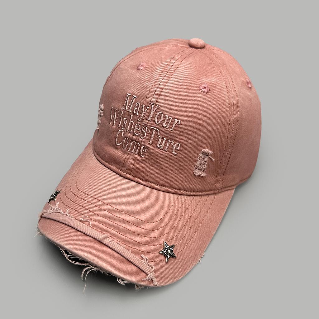 Spring And Autumn Cave Wind Star Rivet Embroidery Letter Baseball Cap Men'S And Women'S Shade Personality Street Cap