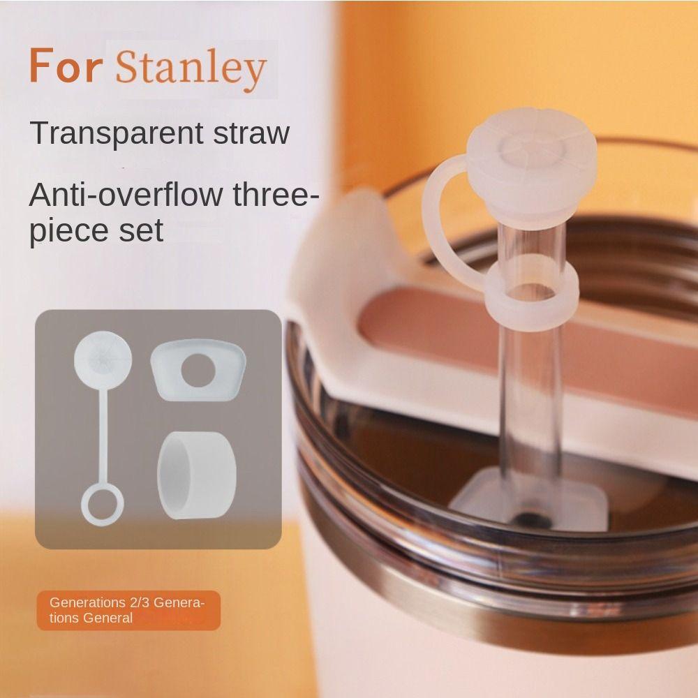 3Pcs/Set Dustproof Straw Cover Cap for Stanley Cup 20/30oz/40oz for Stanley Cup Accessories