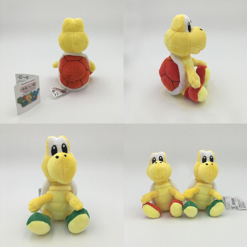 Encantadora Peluche Rellena de Koopa Troopa de Super Mario Bros de 6 pulgadas Para Regalos de Niños y Juguetes de Moda