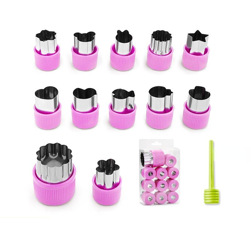 Vegetable Cutter Shapes Stainless Steel Durable DIY Fruit Cookie Stamps Cake Food Cutting Mold Kitchen Tool Kitchen Accessories
