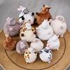 Round Ball Plush Toy Elephant And Giraffe Stress Relief Plush Animals For Kids And Adults