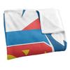 SUPERMAN Silky Chest Logo Supersoft Blanket