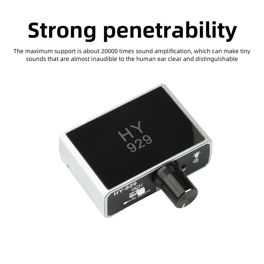 Type C Portable Water Pipe Leak Detector Sensor 20000X Sound Amplification Pipe Tube Leakage Tester Kit High Sensitivity Locator