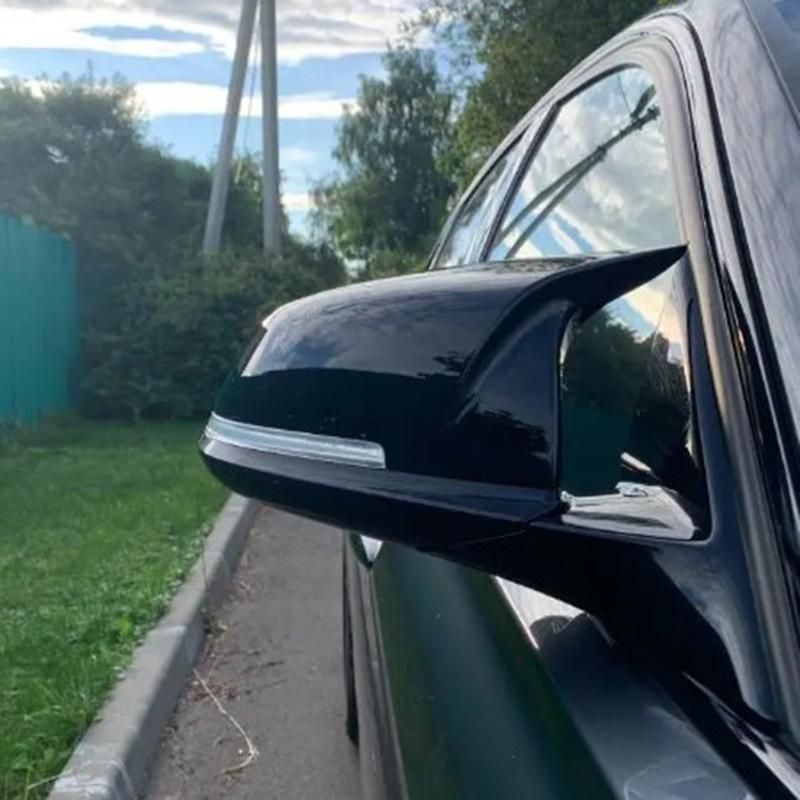 Car Decoration Bull-Horn Door Mirror Cover For Toyota Supra A90 2018      2024 Car Rearview Accessories