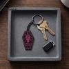 Metal Key Chain Gothic Punk Coffin-Shaped Keychain, Have A Nice Day Skull Hand Dark Style Accessory Pattern Keyring, Decorative Pendant for Backpacks,