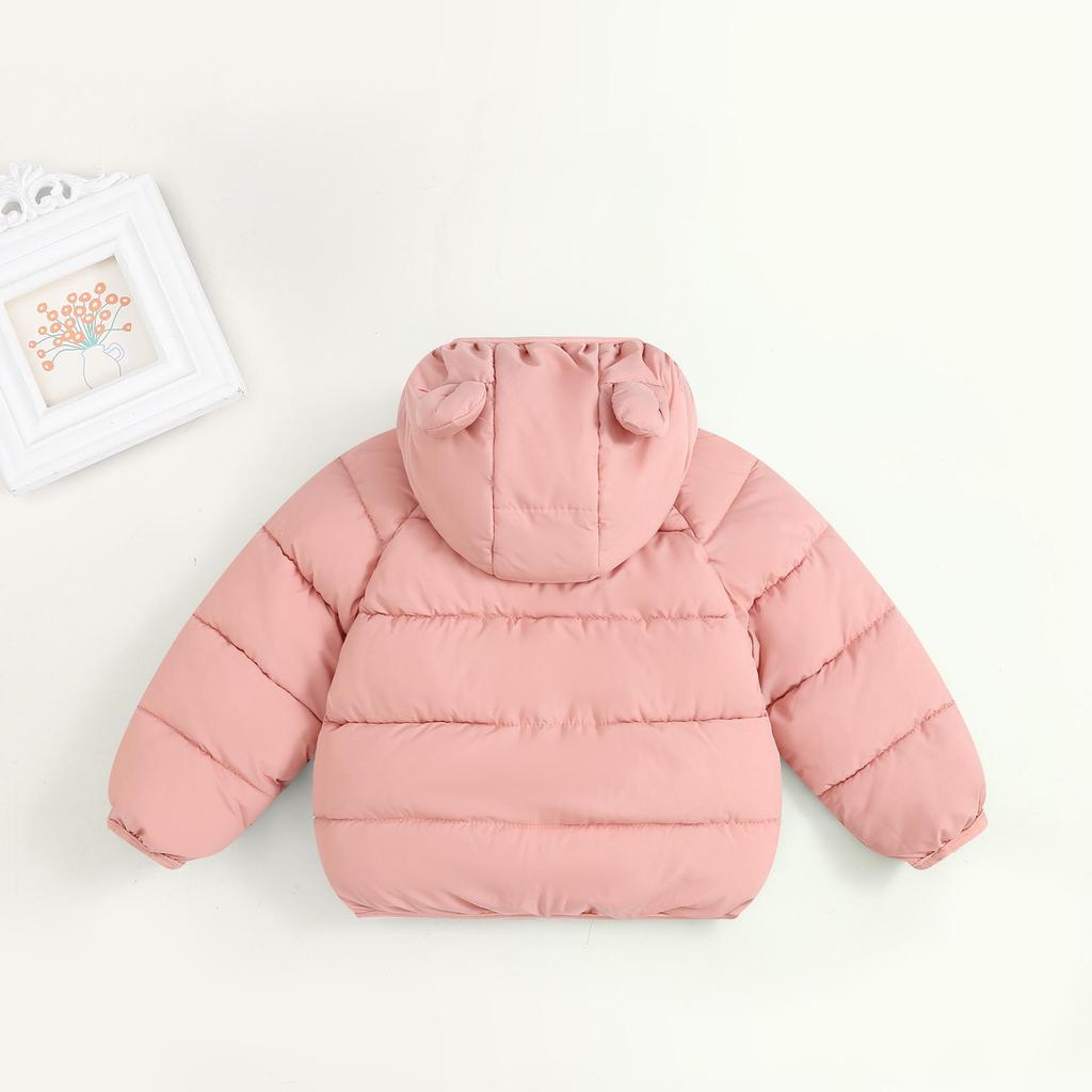 Thickened Fleece-Lined Down Jacket for Infants and Children: Winter Outerwear for Boys and Girls