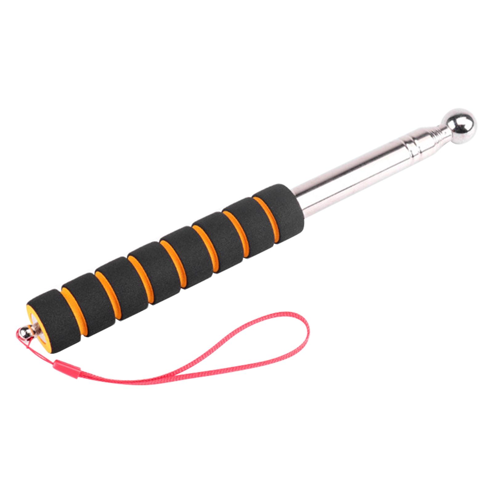 Telescopic Hollowing Drum Detection Hammer Tile Hollow Checker Thickened Adjustable Rod for House Decoration Inspection оранжевый