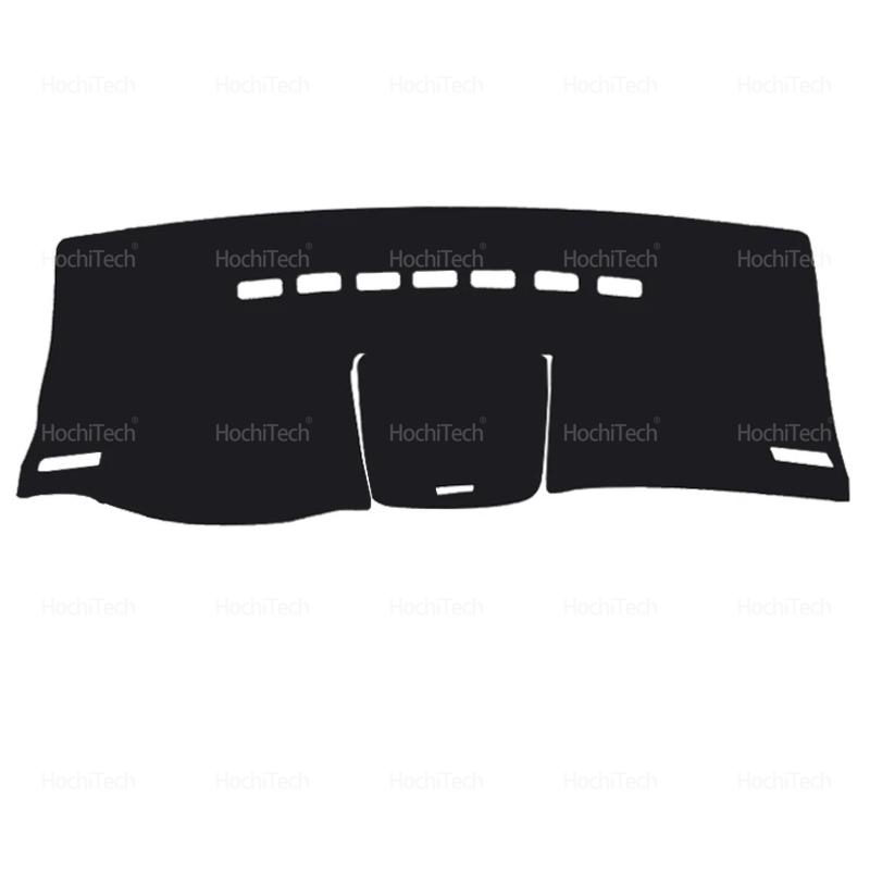 Für Seat Alhambra 2012-2021 Wildleder Leder Dashmat Armaturenbrettabdeckung Schwarz/Braun Instrumententafel Sonnenschutzpolster Ornamente 2012 2013