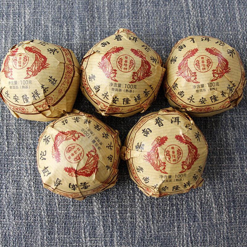 100г чай Юньнань Феникс Туоча Пуэр спелый чай Golden Bud Tuo листья черного чая — фото 6