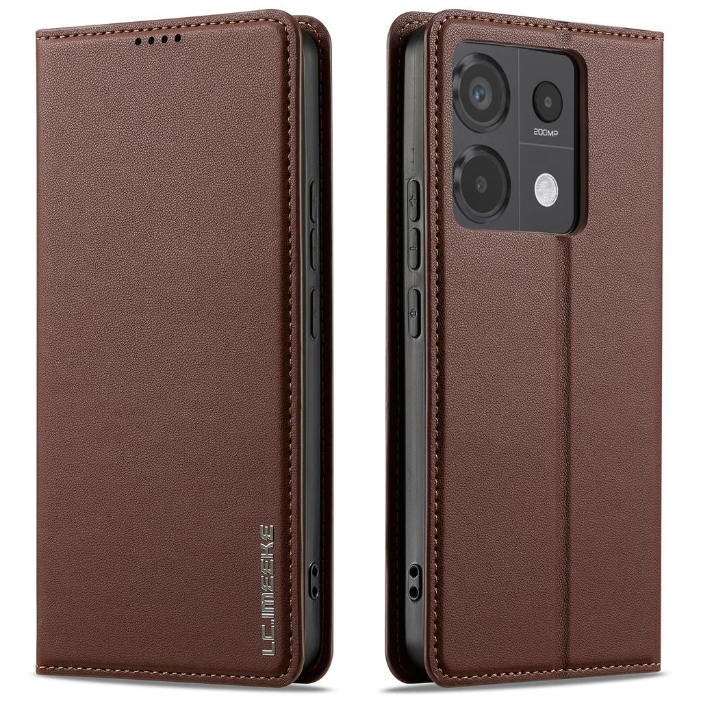 LC.IMEEKE L1 Series for Xiaomi Poco X6 5G/Redmi Note 13 Pro 5G Case PU Leather Wallet Stand Phone Cover