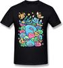 Dragon Quest T Shirt Slime Party T Shirt Funny Beach Tshirt Men Cotton Print O Neck Short Sleeves
