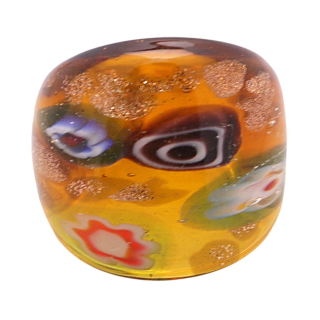 Eleganter Ethno-Stil Glasring Elegantes handgefertigtes Geschenk Bunte Fingerringe für den Alltag und besondere Anlässe