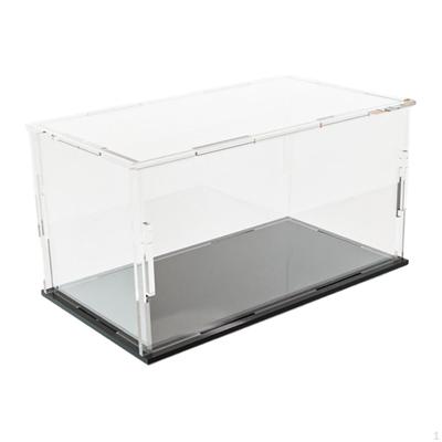 1:24 Klare Acryl-Vitrine, Schaukasten Staubdicht Transparent Dekorative Tischplatte Box Schutz