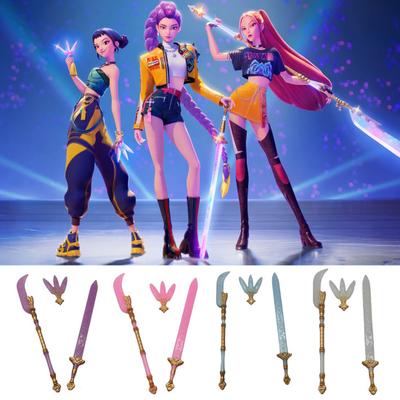 Spielhaus Spielzeug Puppen Schwerter Anime Cosplay Zubehör Dramatische Rollenspiel Requisiten Kreatives Geschenk für Puppenliebhaber