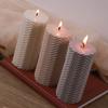 Geometric Silicone Candle Mold DIY Horizontal Stripes Cylindrical Scented Candle Making Soap Resin Carft Molds Home Crafts Decor