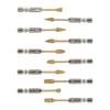 Compact Case Bits Carbide Burr Set 10 Unique Shapes 6.35 Mm Shank Easy Transport Storage Metal Working Accessory