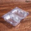 Clear Plastic Boxes With Lids 10/50pcs Disposable Bakery Containers for Fruit Salad Sushi Dessert Food Packaging