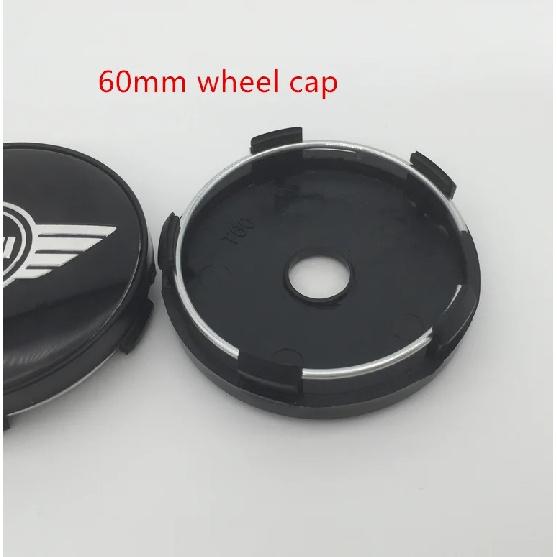 4pcs 56mm 60mm forMINI Car Emblem Wheel Hub Center Cap Badge Covers Sticker Decal Styling Accessories