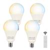ZSSXOLED E17 LED Bulbs, 9W, Stepless Dimming & Color Adjustment, 60W Equivalent, 900LM, E17 Base, Remote Control, 2700K-6500K, Daylight, Neutral