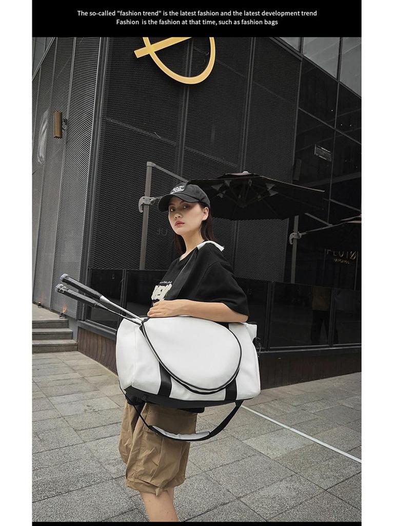 2024 Wodoodporna Torba Crossbody o Dużej Pojemności na Badmintona i Tenisa dla Kobiet i Mężczyzn - Modna Torba na Ramię do Siłowni