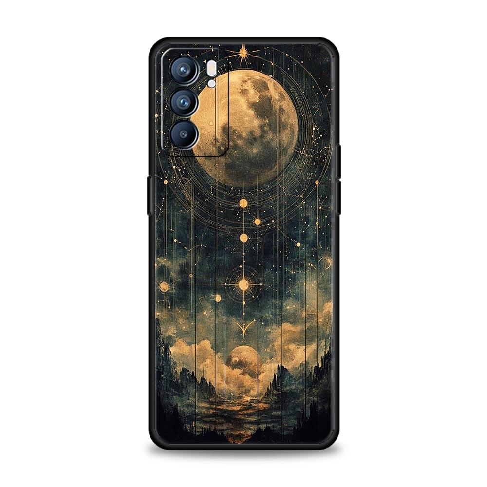 Fashion Starry Sky Stars Phone Case For Oppo Reno 13 12 11 10 7 F Find X5 X6 A98 A80 A79 A78 A57 A54 A31 A17 Pro Soft TPU Cover