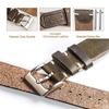 Hemsut Genuine Leather Watch Band, 22mm, Horween Soft Genuine Leather, Vintage Style with Quick Release Tool, Stainless Steel Silver Watch Buckle, Rep