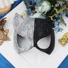Halbgesichtsmaske Venezianische Maske Strasssteine Maskenball Maske Katzenmaske Maskenball Maske für Halloween Karneval Cosplay