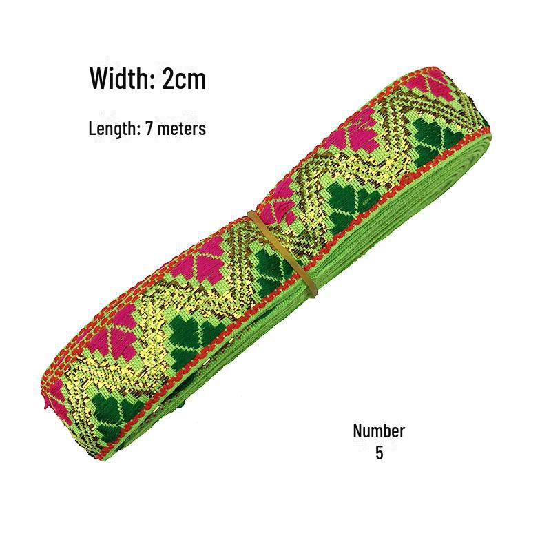 Pânză jacquard etnică: Accesorii și decorațiuni interioare Hanfu de 2 cm