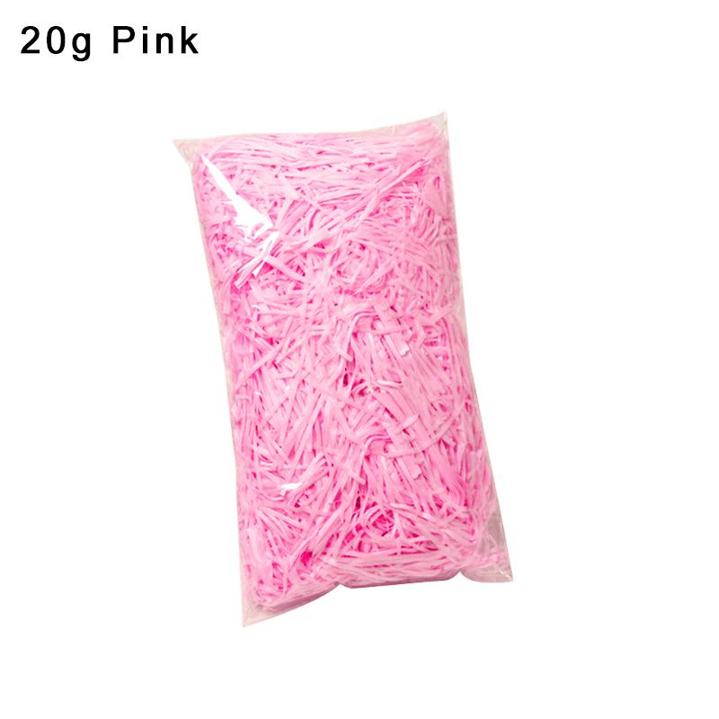 20g/Bag Colorful Lafite Grass White Black Pink Available Shredded Paper Gift Candy Box DIY Tissue Filling Packaging Material ZYF