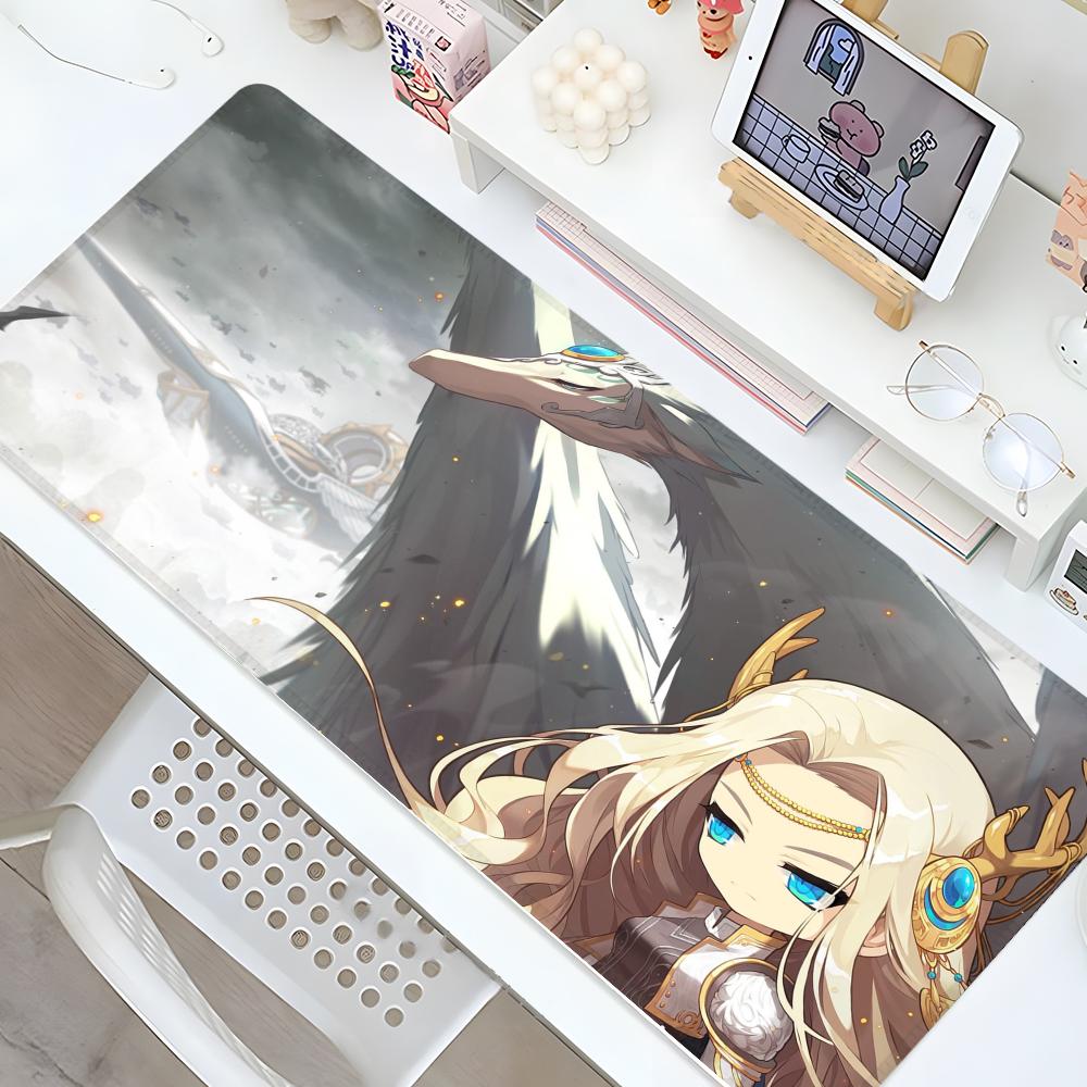 Game Maplestory Mouse Pad Gaming Locking Edge Big safely Computer Gamer Large Rubber Art Mousepad Laptop Desk Mat