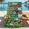 Personalized Name Nfl Teams printed beach towel,a quick-drying, absorbent mat suitable for the beach, pool, gym, and travel fans gift 47