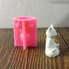 Meditation Cat Candle Mould Silicone Molds Plasters Molds Ornament Molds Castings Molds Animal Molds Craft Supplies