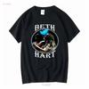 Nuova Maglietta in Cotone Beth Hart For Fan Vintage Lavata Casual Elasticizzata Abiti firmati Top Per l'Uso Quotidiano Leggermente Morbida