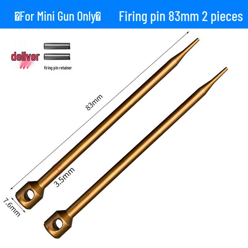Mini Nail Gun Accessories: Firing Pin, Powder Nail Needle, Sleeve, Spring, Handle, Rust Oil, Toolbox, Universal Parts