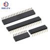 2.54mm Single Row Female Right Angle Pin Header Socket 1*2/3/4/5/6/7/8/9/10/20/40Pin Connector For Arduino
