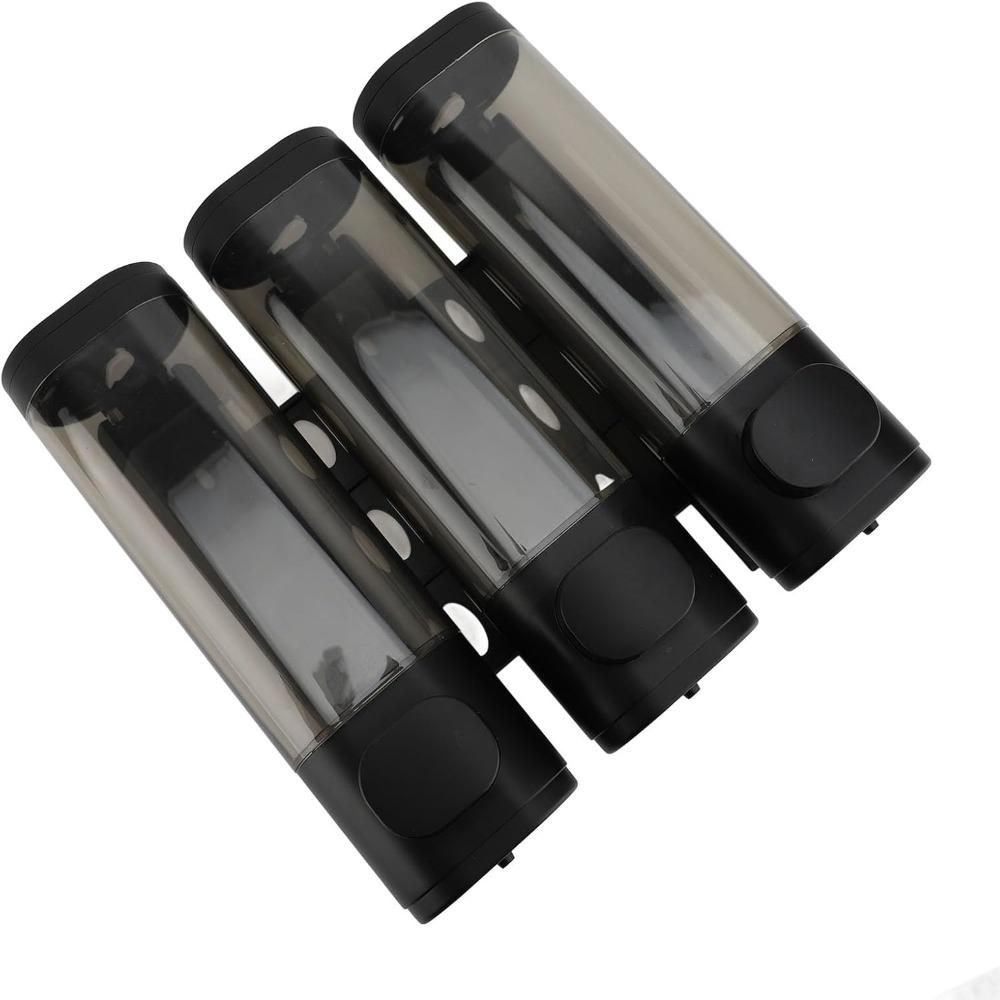 No Drill Shower Soap Dispenser 300ml Container 3 Chamber Dispenser For Hotel