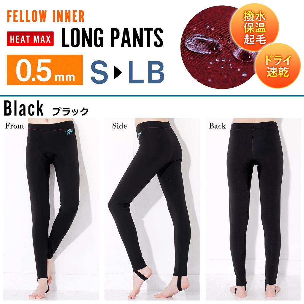 FELLOW Long Thermal Fleece Fleece Water Japanese MLB Size Pants, Innerwear, Women's, Surfing, Lining, Heatmax, Innerwear, Wetsuit, Semi-Dry Suit,
