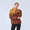 Retro Knitted Shawls Solid Color Hollow Scarves Trendy Women Shawls  for Women