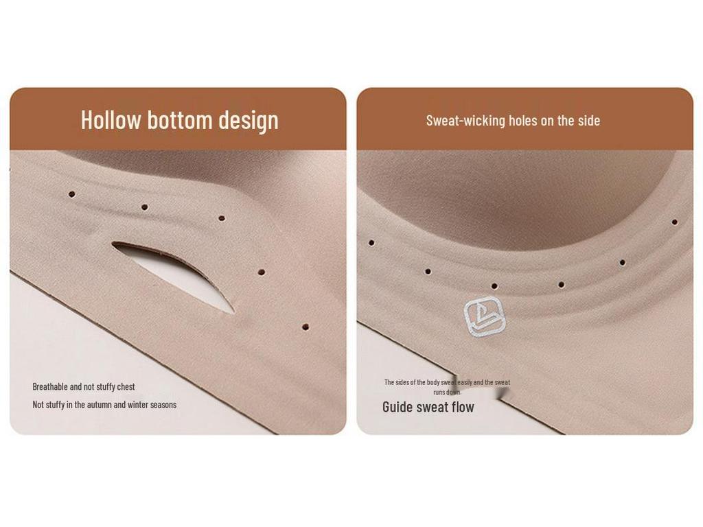 Dámská bezešvá podprsenka Push-Up bez kostic s odnímatelnými ramínky a krásným designem s otevřenými zády