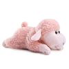 Lilizzhoumax Cute Small Wool Plush Super Soft Stuffed Lamb Set Home Decor Gift for Kids Toy, (Standing, Sitting, Lying) (Pink)